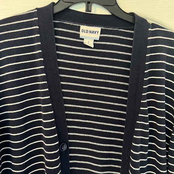 Navy stripe cardigan - Picture 4 of 6